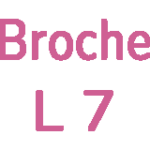 Broche Lágrima 7cm.